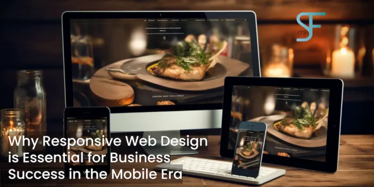 Smartphone, tablet, and desktop displaying responsive web designs