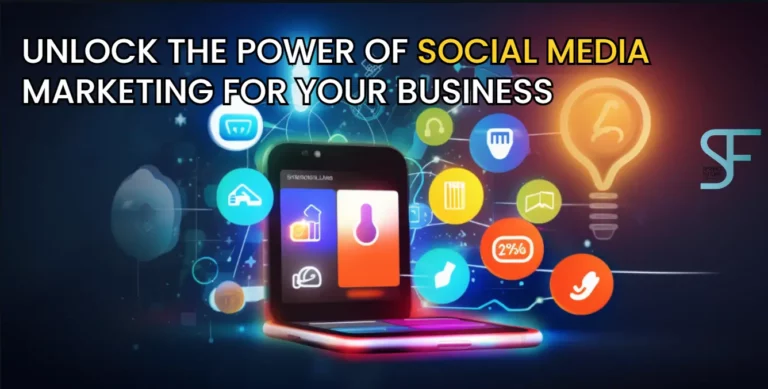 Social media icons, light bulb, and smartphone displaying successful social media campaign