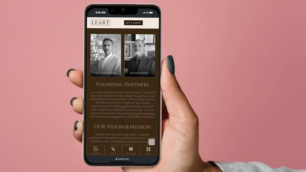 sample hotel website of mobile version by spring future